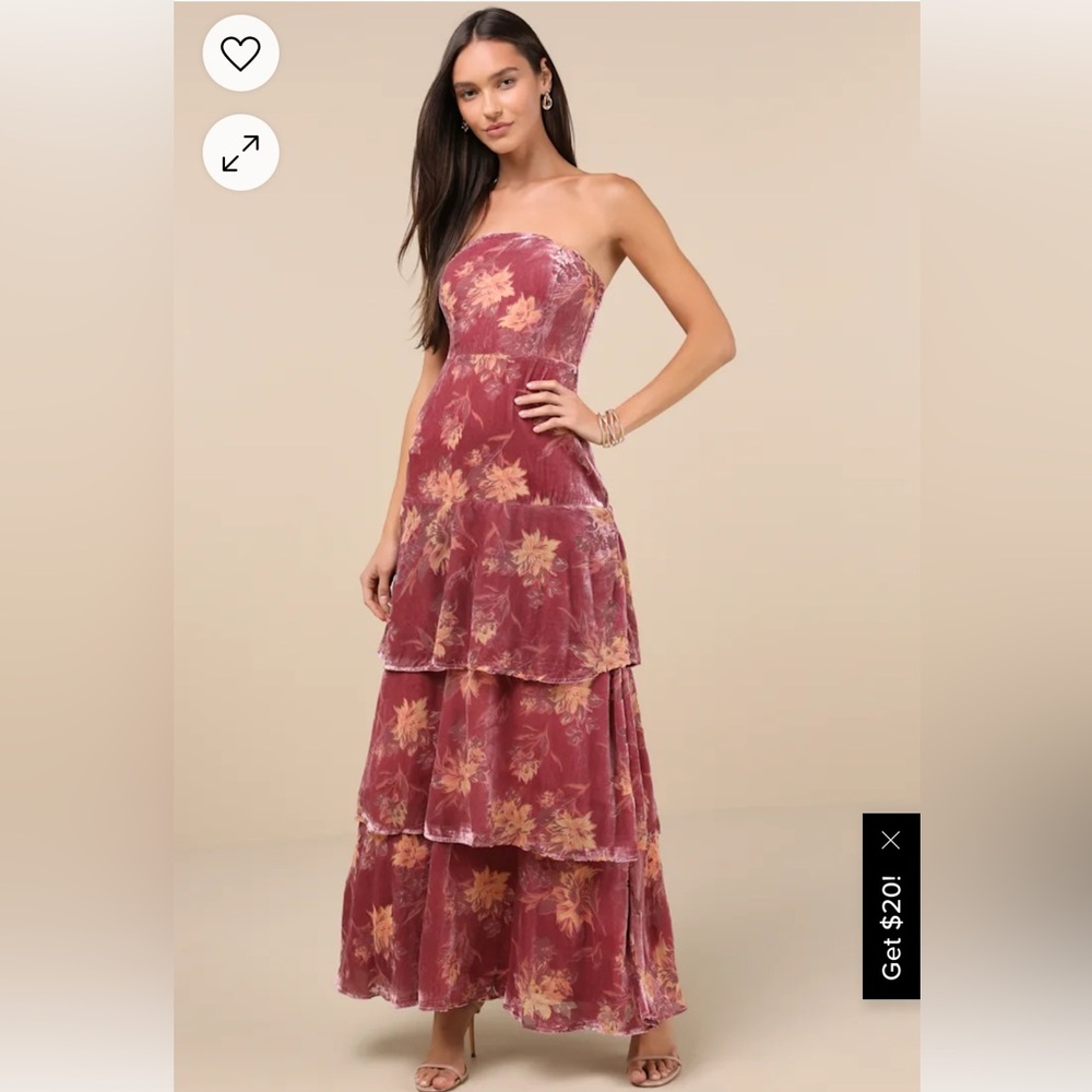 Lulus Velvet Maxi Dress